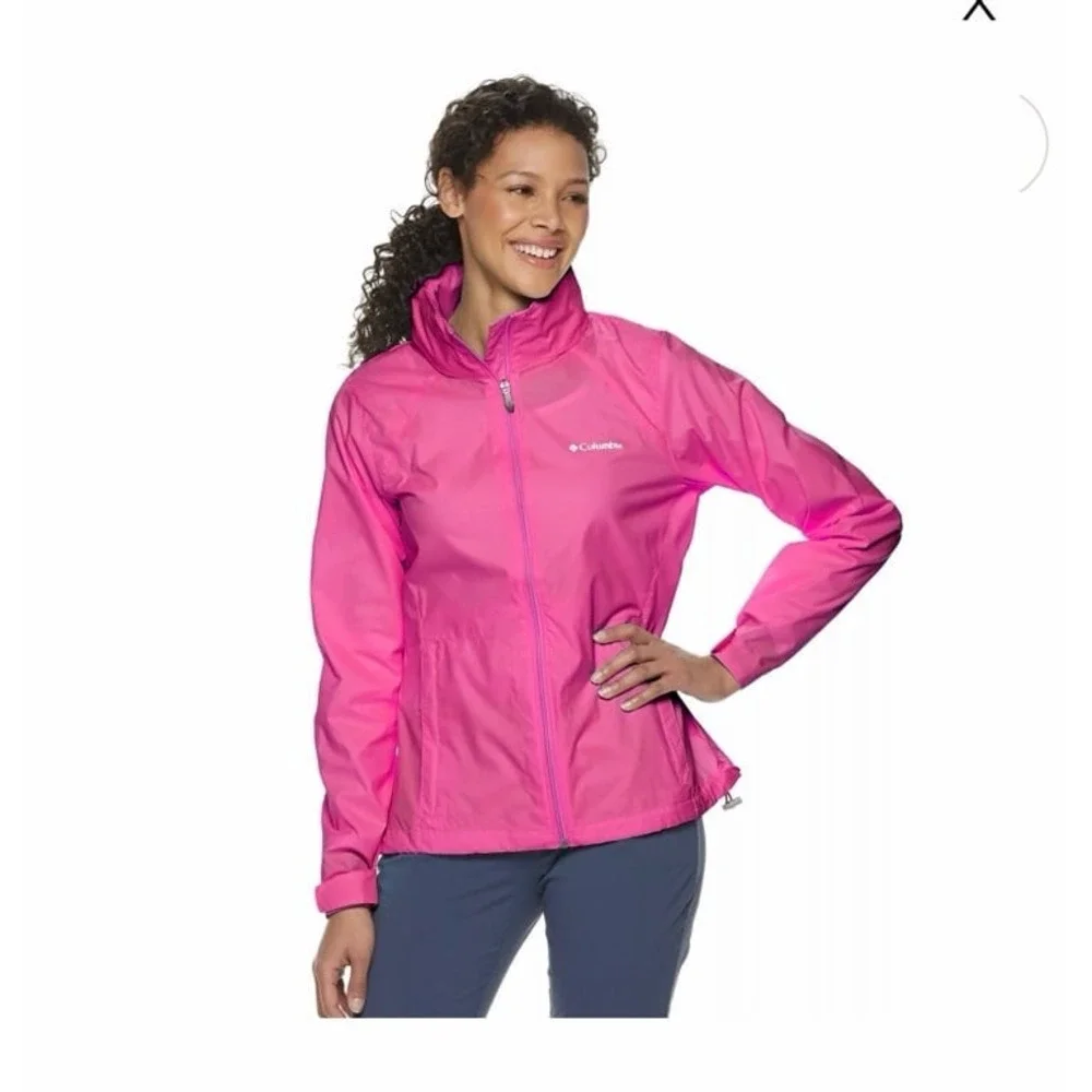 Women's Columbia Switchback IV hooded packable windbreaker. Sz L Hiking, running - Picture 8 of 10